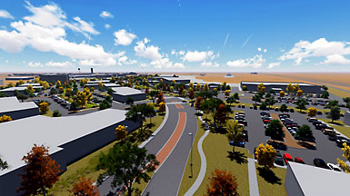 Rendering of Midland International Air & Space Port