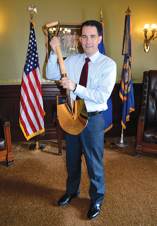 Figure 8: Wisconsin’s Silver Shovel award is held by Governor Scott Walker.