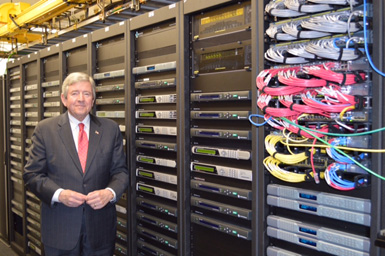 Mayor Gary Fuller at the OPS (Opelika Power Services) facility