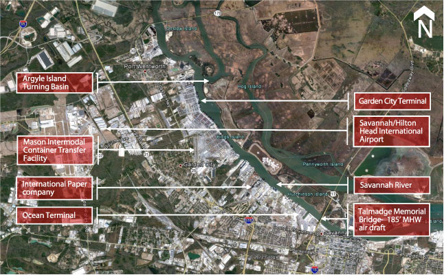 Port of Savannah: Overall Seaport Index Score: 82.8; Port area market score: 69.3; Terminal operating score: 59.5