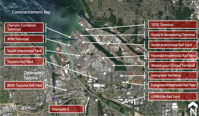 Port of Tacoma: Overall Seaport Index Score: 79.6; Port area market score: 50.0; Terminal operating score: 86.5
