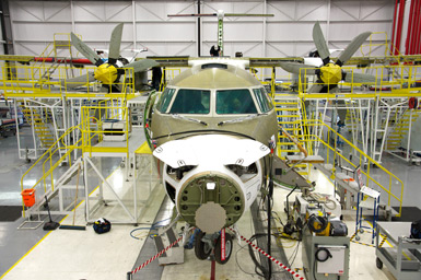 Ontario, Canada has hosted production of Bombardier jets like this one and its predecessors for more than 82 years.